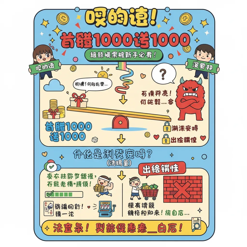 首儲1000送1000：破解娛樂城首存優惠與流水要求